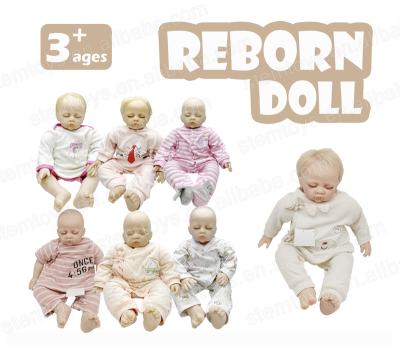 China stuffed & New 47CM Vinyl Sleeping Baby Dolls w/ IC Reborn Customizable Real Handmade Toy Hot Silicone Plush Toy For Doll Stem Toys For School for sale