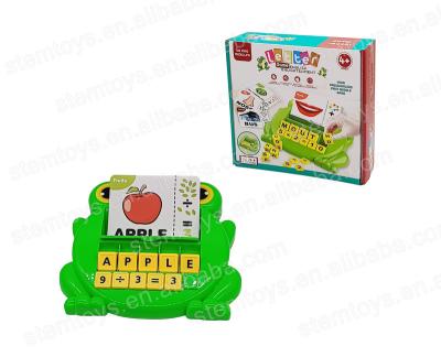 China high quality & Preschool Eco-Friendly Frog Letter Matching Game IQ And Number Love Letter Stemming Educational Toys For Children for sale