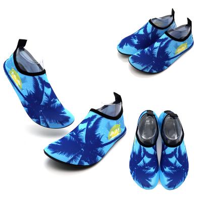 China Blue Non-slip Print Casual Men's Coconut Tree Sports Water Shoes - Breathable Quick Drying Swimming Shoes - Direct Selling Price for sale