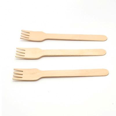 China New Arrival Disposable Wooden Handle Cutlery Set Fork With Wholesaler for sale