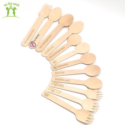 China Food Grade Disposable Smooth Wooden Biodegradable Ice Cream Spoon Sticks for sale