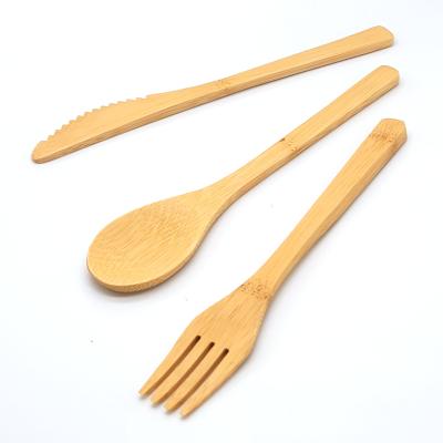 China Biodegradble Bamboo Spoon Tableware Biodegradable Cutlery for sale