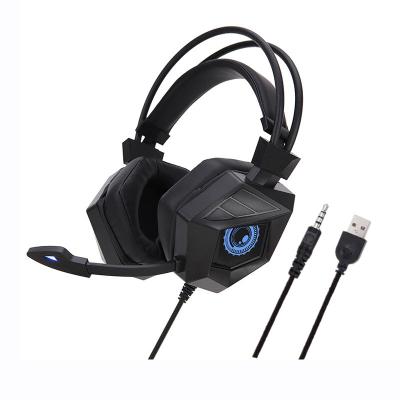 China Gaming Headsets With MIC 2021 G15 Led Lights 3.5mm USB Game Earphones 7.1 RPG PC Gaming Headset With MIC Microphone for sale