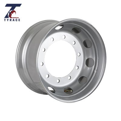 China Steel Semi Trailer Wheel Rims 11.75x22.5 Offset 0 And 120 Heavy Duty Trailer Rims For 385/55R22.5 385/65R22.5 Tire for sale