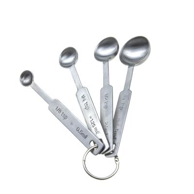 Κίνα 4 Piece Food grade Stainless Steel Metal Measuring Spoons Set coffee spoon προς πώληση