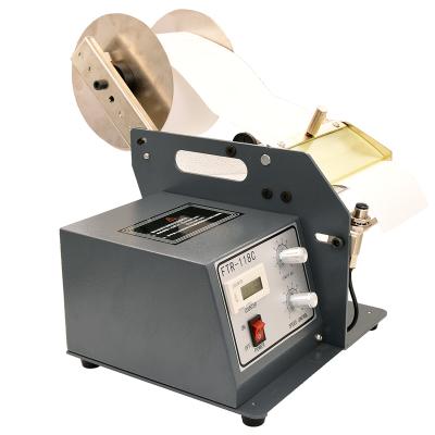 China CLOTHING Label Dispenser 118C (250mm) Automatic Stick Labeling Machine With Counter And Photoelectric Sensors for sale