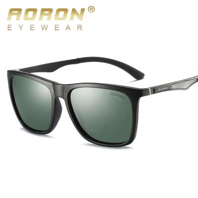 China Custom Fashion Sunglasses Aoron Classic Logo Multiple Colors Lens Square Style Polarized Sunglasses Sun Lenses For Men Women Unisex A536 for sale