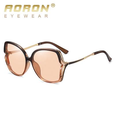 China Wholesale Cheap Big Glass Aoron Classic Sunglasses Fashion Oversized Square Sunglasses Women Polarized Sun Glasses Resin Shades 415 for sale