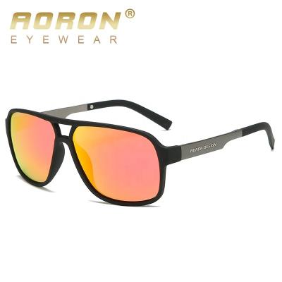 China China Wholesale Fashion PC Square Frame Mens Made Big Sports Sunglasses Aoron Polarized Sunglasses Custom Shaped Sun Glasses A597 for sale