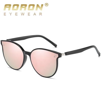 China Trendy Korean Fashion Sunglasses Aoron TR90 Branded Big Shades Unisex Polarized Sun Glass Sunglasses Women Men TR335 for sale