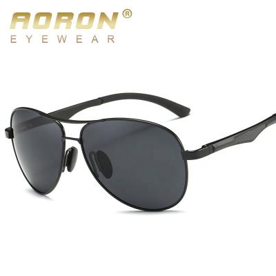 China Aoron Adult Fashion Pilot Sunglasses Mens TAC Polarized Lens Sun Glasses Men's Eyewear A161 for sale