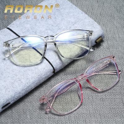 China TR90 Aoron Blue Light Blocking Glasses For Men Women Clear Frame Square Nerd Glasses Anti Ray Computer Screen Glasses Blue 008 for sale