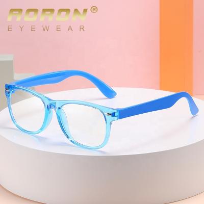 China For Reading Glasses Aoron High Quality Protect Eye TR90 Frames Kids Reading Glass Comfortable Blue Light Anti Blocking Child Optical Glasses for sale