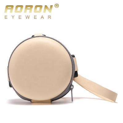 China High Quality PU Leather Aoron Glass Packaging Cases Women Men Glass Pouch Sunglasses Soft Portable Storage Bag for sale