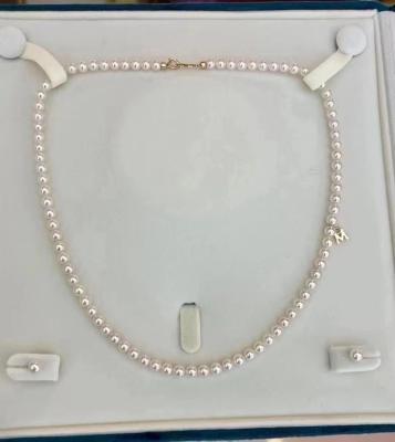 China Factory Price 4-5mm Freshwater Pearl 18K Gold TRENDY Necklace for sale