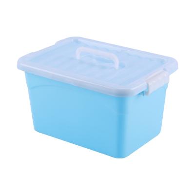 China Sustainable PP Plastic Storage Box With Handles For Toys And Sundries Cheap Set Plastic Storage Container for sale