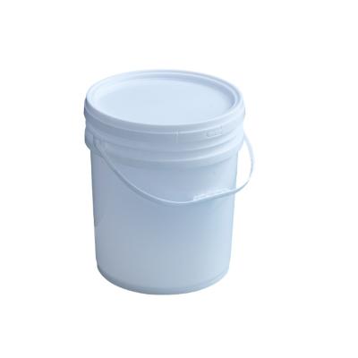 China Factory stocked directly wholesale with lid with handle 10L thick plastic barrel around plastic bucket for sale