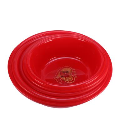 China Viable China Manufacturer European Price Simple Portable Red Customized Plastic Basin for sale