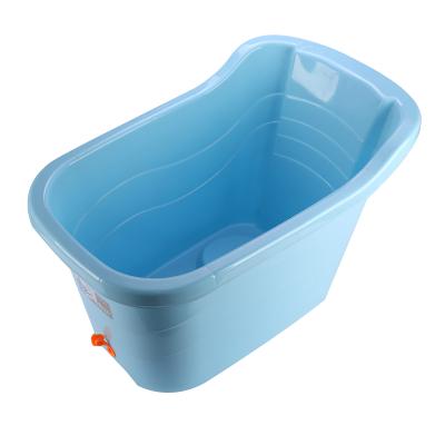 China Wholesale Sustainable Portable Newborn Baby Bathtub Plastic Tub For Kids With Water Outlet for sale