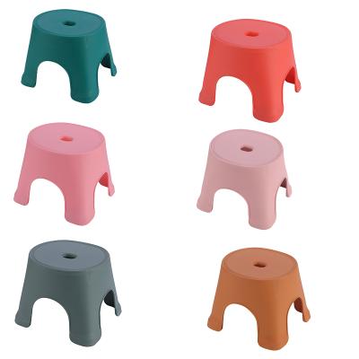 China Modern High Quality Safe and Stable Minimalist Modern Home Furniture Plastic Stools for sale