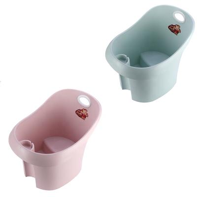 China Viable Popular Hot Sales Deepen To Thicken Hanging Plastic Baby Tub Bath Plastic Bucket With Stool for sale