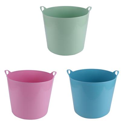 China Sustainable high quality color and multifunctional soft plastic pp storage bucket for sale for sale