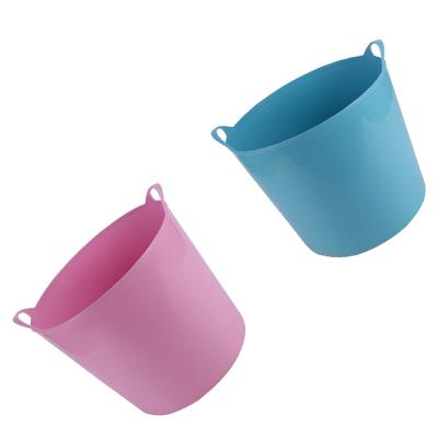 China New Design Viable Color Can Be Customized PP Material Soft Plastic Storage Bucket For Sale for sale