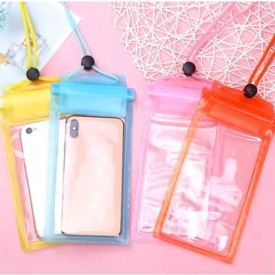 China Waterproof PVC Waterproof Phone Case Cover For Mobile Cell Phone Touch Screen Water Proof Pouch Bag With Strap For iPhones for sale