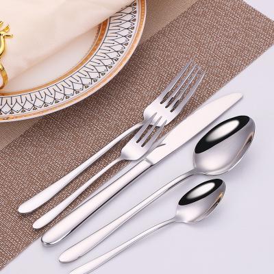 China Viable Factory Direct Stainless Steel Tableware Household Dinnerware Set High Quality Stainless Steel Suit for sale