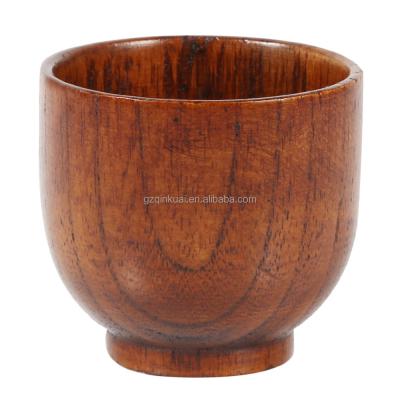 China Sustainable Drinking Wooden Wine Cups Wooden Whiskey Tumbler for sale