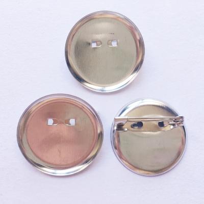 China Simple Round Tray Metal Iron Pin Hair Accessories Diversified Metal Brooch Pin DIY Disc Buckle Bottom Accessories Brooch for sale