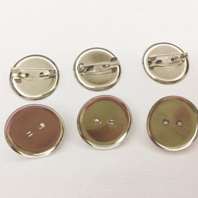 China Good Quality Fastion Accessories Fastion Accessories Trays With Brooch Pins Around Brooch Base Cabochon Tray Brooch for sale