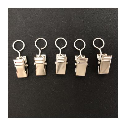 China The nickel plating on iron factory supply attractive price curtain hook clasp metal clasp style curtain clip for sale