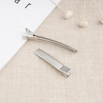 China Not Easy To Fade Not Easy To Fade Factory Wholesale Custom 6cm Fork Clip Diy Double Iron Nickel Plated Hairpin Material Accessories for sale