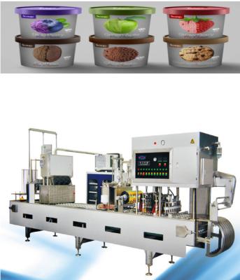 China Automatic Industrial Food Ice Cups Filling Sealing Machine for sale