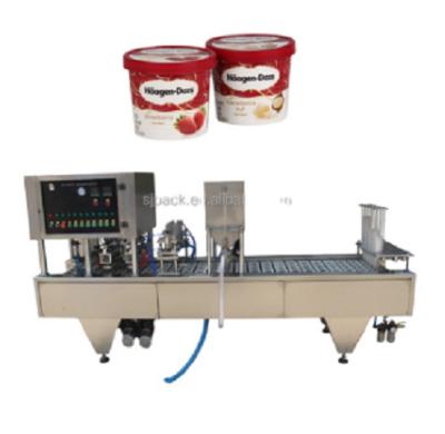 China Beverage/Juice/Beverage/Honey/Beverage Ice Cream Freezing Filling And Sealing Machine for sale