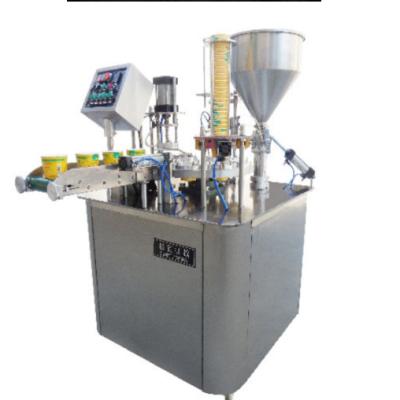 China Beverage Cup Bowl Ice Cream Packing Machine Ice Cream Paper Cup Filling Sealing Machine for sale