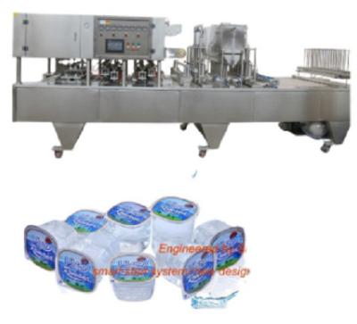 China Automatic food /mineral water cup filling machine/water cup washing machine food water filling and sealing machine for sale