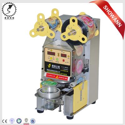 China CLOTHING 70/75/90/95/98/120mm Plastic PP PET Cup Sealing Machine for sale