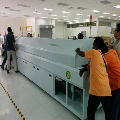 China 10 Temperature Zones Solder Reflow Oven / Reflow Soldering Machine RF1020PC for sale