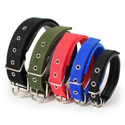 China Durable Luxury PU Leather Pet Collar Custom Colors Waterproof Classic Vegan Soft Padded Genuine Leather Dog Collar for sale