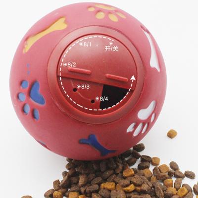 China Sustainable 2022 Products Innovative Spinning Escape Environmentally Friendly Rubber Dog Missed Food Toy for sale