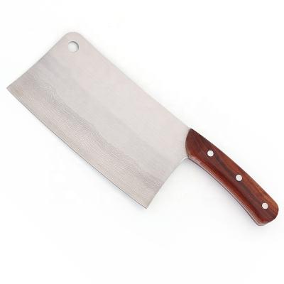 China Modern Kitchen Use Modern Stainless Steel Cleaver Wooden Cleaver Top Selling Kitchen Knife for sale