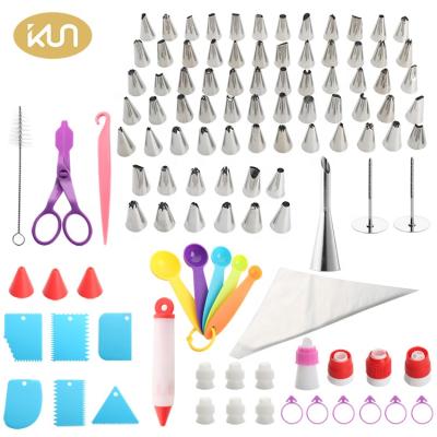 China Sustainable Cake Tool Kit 100PCS Nozzle Tips Cake Decorating Set Cake Decorating Tip Set for sale