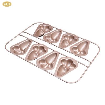 China Wholesale High Quality Viable Nonstick Carbon Steel 8 Cup Roll Tray With Baking Tools for sale