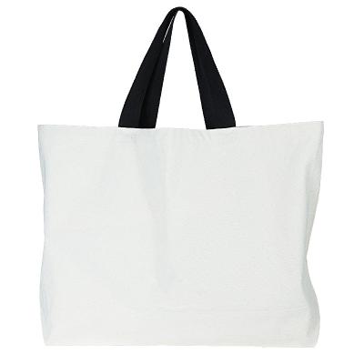 China Recyclable Canvas Cotton Tote Bag With Bottom Strengthen Eco - Friendly Handle for sale