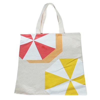 China Reusable Cotton Tote Shopping Duffle Bag Custom 100% Natural Printing for sale