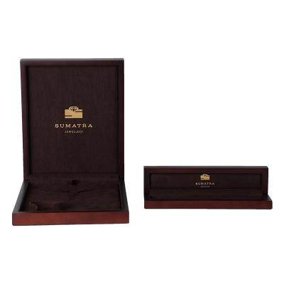 China Exquisite Delicate Wooden Jewelry Gift Box Wooden Jewelry Box Custom Logo for sale