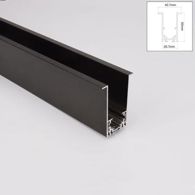 China 20MM modern aluminum type manget track rail for moving slidable magnetic led linear spot lights for sale