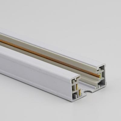 China Modern Competitive Price Led Lighting Aluminum Track Rail 1 Circuit 3 Wire Track Light Rail Tracks Accessories for sale